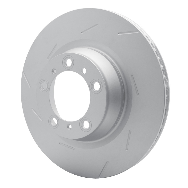 Porsche Panamera Brake Rotor (1) - Left Rear - R1 Concepts - GeoSPEC Coated Rotor - Slotted - `10-`16